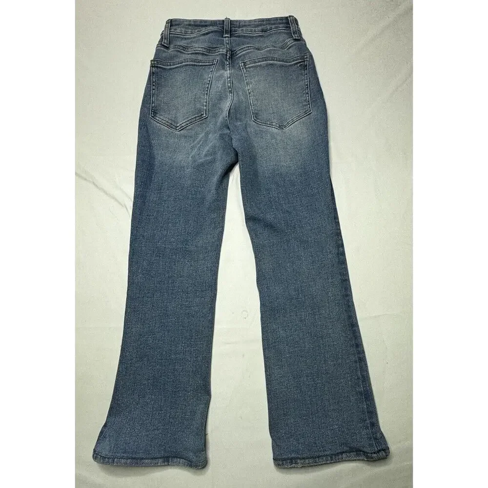 Madewell Women's‎ Mid-Rise Kick Out Blue Denim Jeans - Size 25 (25x24)*